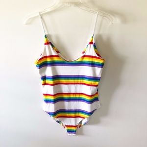 Rainbow Bodysuit NEW WITH TAGS Large